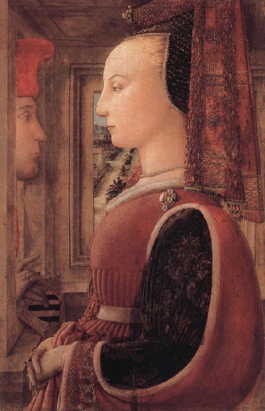 Fra Filippo Lippi Portrait of a Woman with a Man at a Casement oil painting picture
